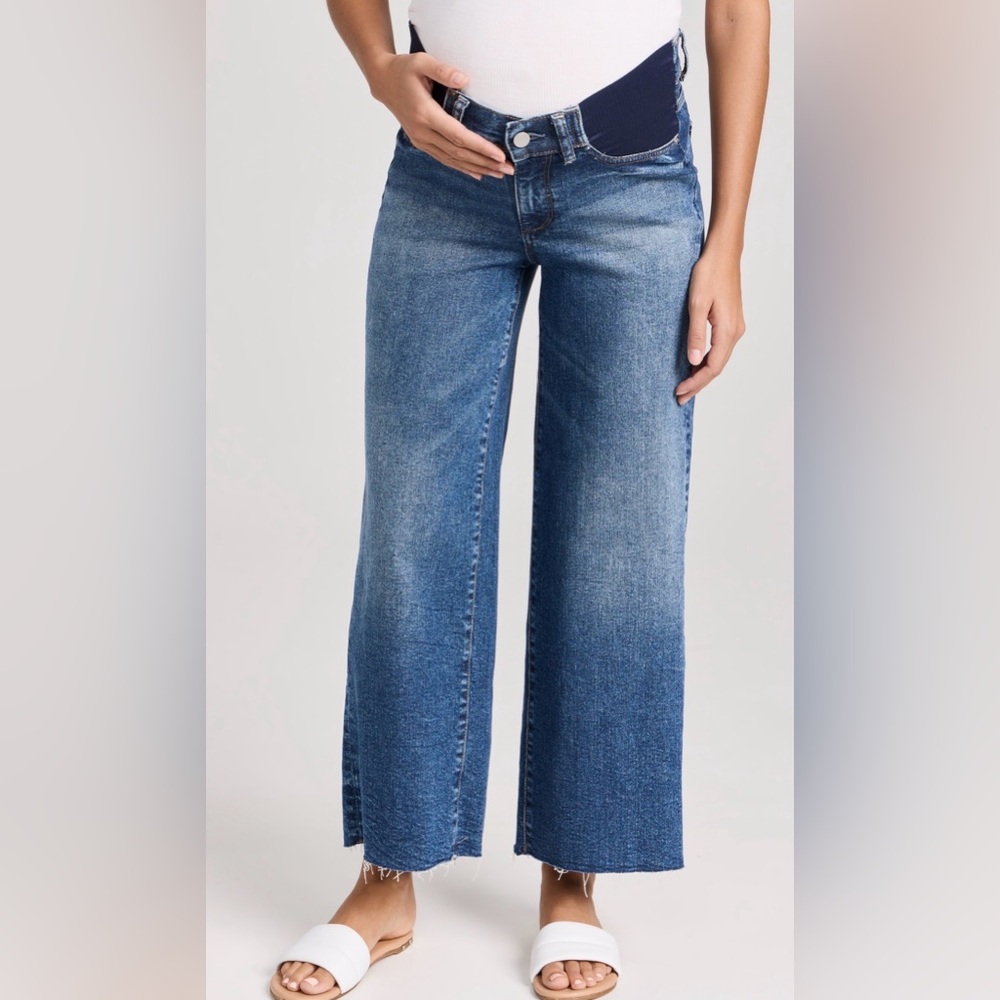 DL1961 Hepburn Maternity Wide Leg Jeans